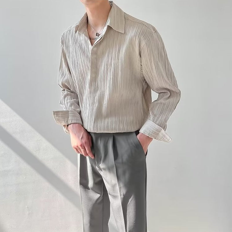 The Sterling Pleated Texture Shirt