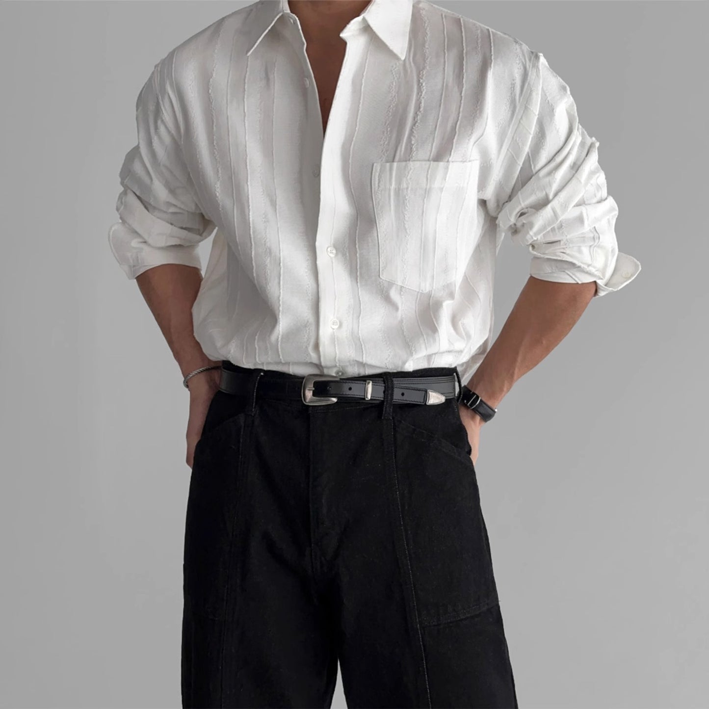 The Montclair Textured Ivory Shirt