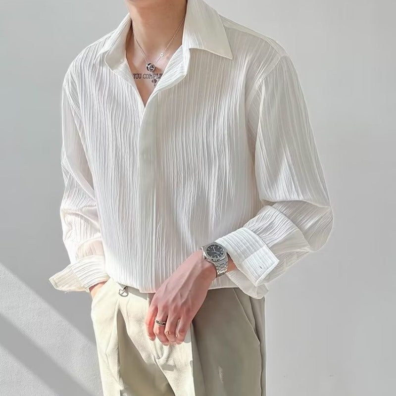 The Sterling Pleated Texture Shirt
